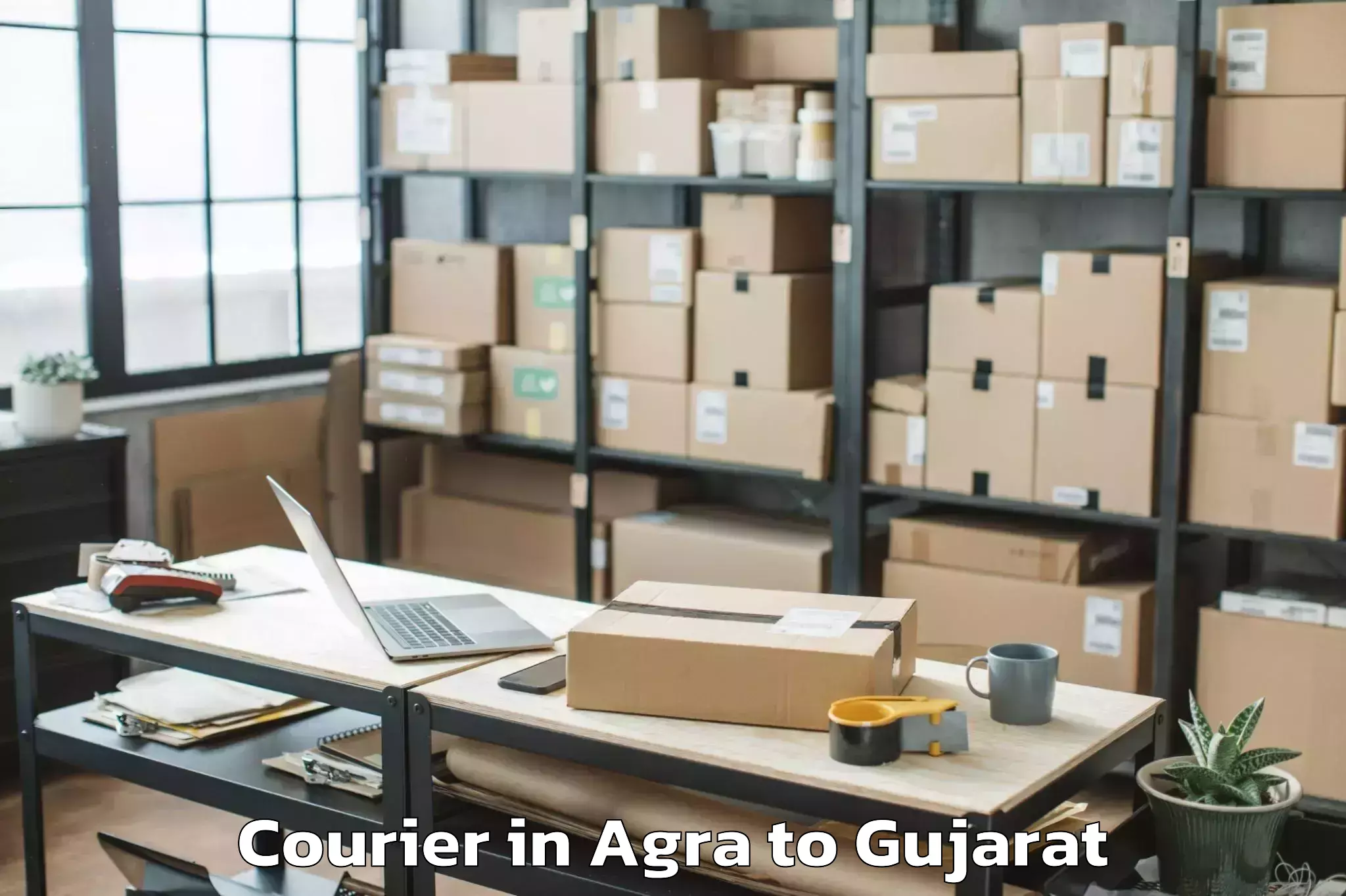 Book Agra to Virpur Courier